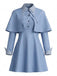 50er Hexen-Kostüm-Set mit Kleid, Cape und Hut