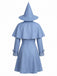 50er Hexen-Kostüm-Set mit Kleid, Cape und Hut