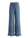 70er Jeans-Hose mit Rüschen und Breit