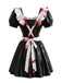 Schwarzes 50er Halloween Kleid