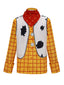 80er Halloween Cowgirl-Sheriff-Set mit Karohemd und Weste