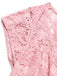 Rosa 50er Kleid mit Herzausschnitt und Spitze