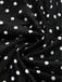 70er Gothic Kleid mit Polka-Dots und Spitzen-Patchwork