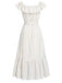 30er Kleid mit Blumen und Rüschen