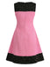 [Vorverkauf] Rosa 60er Gothic-Kleid mit Totenkopf-Cupcake und Polka-Dots