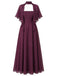 30er Chiffon-Midikleid mit Neckholder