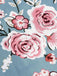 50er Ärmelloses Kleid mit Neckholder und Blumen