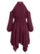 [Übergröße] 70er Cold-Shoulder Kleid