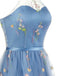 30er Netz-Maxikleid mit Neckholder und Blumen