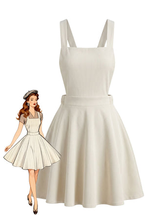 60er Kleid mit gerippt und Cord