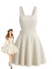 60er Kleid mit gerippt und Cord
