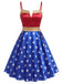 [Vorverkauf] 50er Wonder-Woman Swingkleid mit Sternenprint