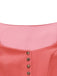 Rosa 50er Kleid mit Herzausschnitt und Knopfleiste