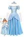 Hellblaues 70er Kleid mit Prinzessin