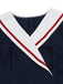 Dunkelblaues 50er Sailor Maritim Swingkleid
