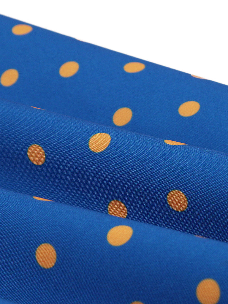 50er Kleid mit Kappärmel und Polka-Dots
