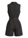 60er Ärmelloser Blazer-Romper mit Gürtel