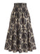 70er Boho Maxirock mit Paisley und hoher Taille