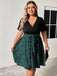 50er Swingkleid mit abstraktem Print