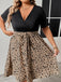 50er Swingkleid mit abstraktem Print