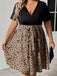 50er Swingkleid mit abstraktem Print