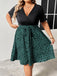 50er Swingkleid mit abstraktem Print