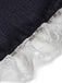 Blaues 40er Kleid mit Spitzen-Patchwork und Ballonärmeln