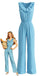 70er Ärmelloses Jumpsuit mit V-Ausschnitt und Rüschen