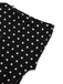 Schwarzer 50er Carmen-Jumpsuit mit Polka-Dots und Schleife