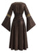 80er Mittelalter Halloween Kleid mit Bindung