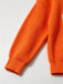 Orange 40er Strickpullover mit Buchstaben-Print und Rundhals