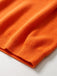 Orange 40er Strickpullover mit Buchstaben-Print und Rundhals