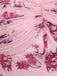 Rosa 50er Tutu-Kleid mit Streublumen und Korsett
