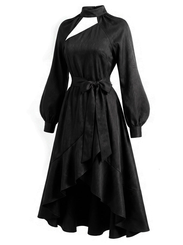 40er Gothic Kleid mit abnehmbarem Überwurf