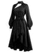 40er Gothic Kleid mit abnehmbarem Überwurf