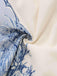 50er Set aus Langarmtop & Shorts mit Porzellan-Blumenprint