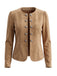 80er Blazer mit Wildleder-Optik und Doppelreiher