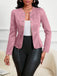 80er Blazer mit Wildleder-Optik und Doppelreiher