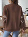 70er Halloween-Strick-Cardigan mit Geister-Print und Knopfleiste