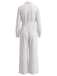 30er Knopf-Jumpsuit mit Reverskragen und weitem Bein