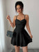 60er Minikleid mit Raffung und Wasserfallausschnitt