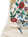 Beige 60er schulterfreies Bodycon-Kleid mit Blumen-Print