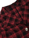 Schwarz-rotes 50er Karo-Blazer & Rock-Set mit Gürtel