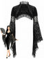70er Gothic Spitzen-Cape mit Glockenärmeln