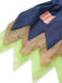 50er Vogelscheuchen-Kostüm-Set mit Patchwork und Hut