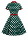 40er Shirtkleid mit Polka-Dots und Bindegürtel