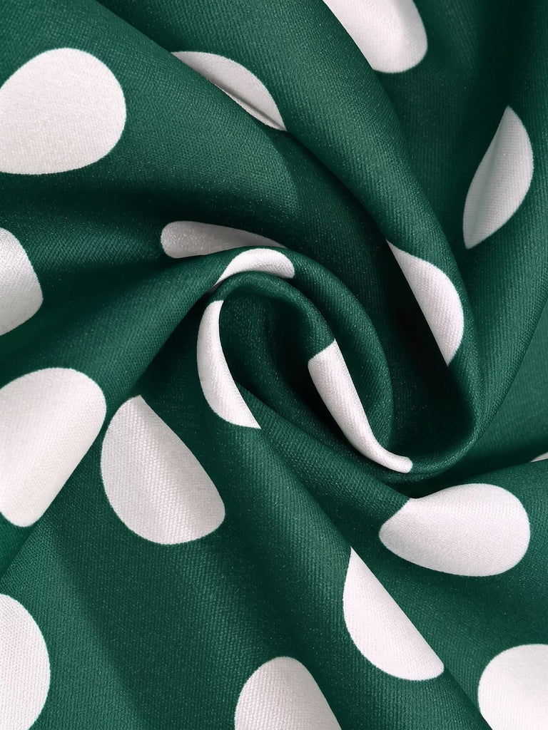 40er Shirtkleid mit Polka-Dots und Bindegürtel