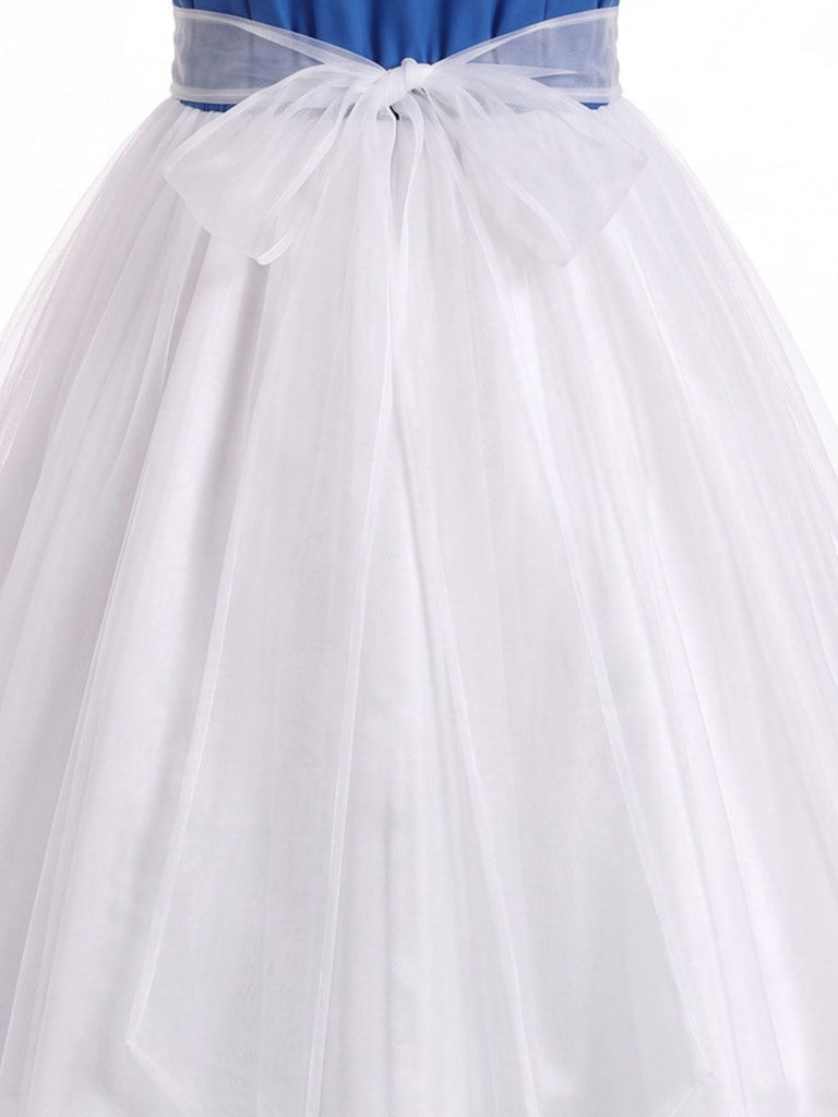 Weiß-Blaues 50er Matrosen-Kleid Set