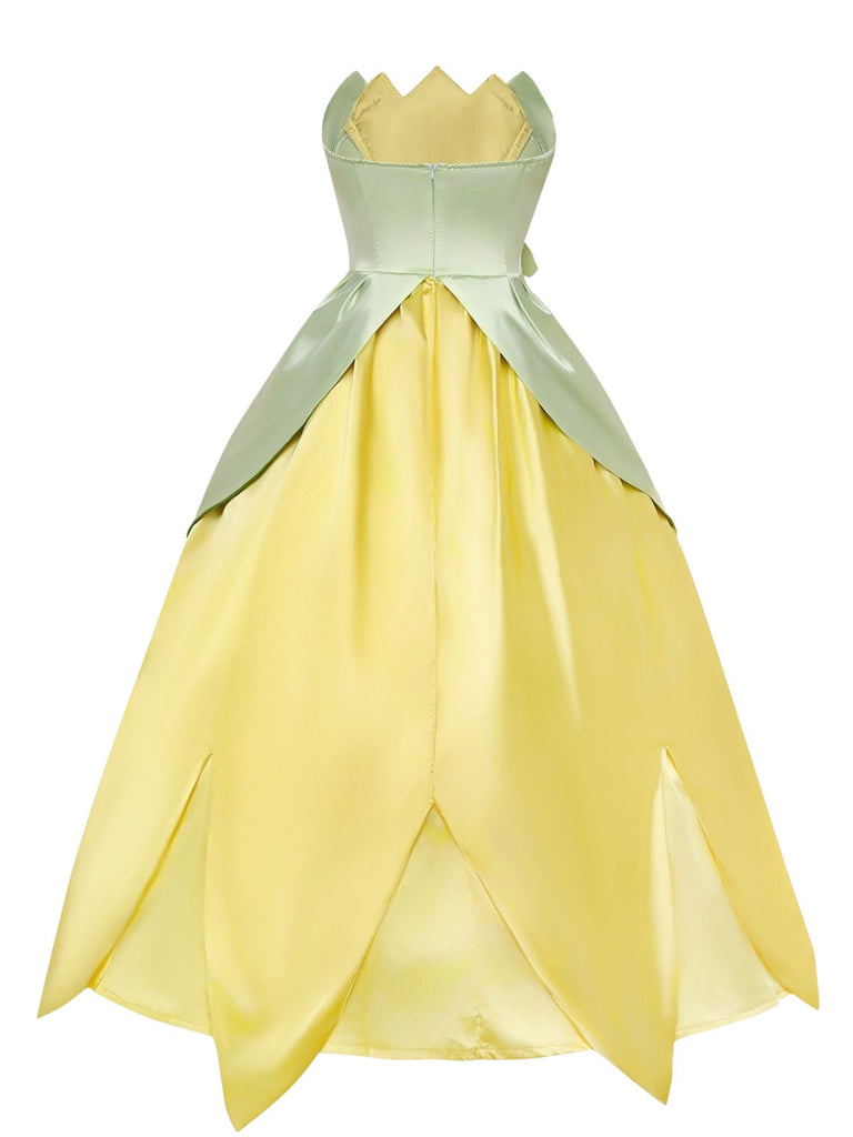 50er Feen-Kostümset mit Blütenblatt-Kleid und Haarreif