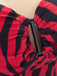 Rotes & Schwarzes 40er Set mit Neckholder und Zebra-Print